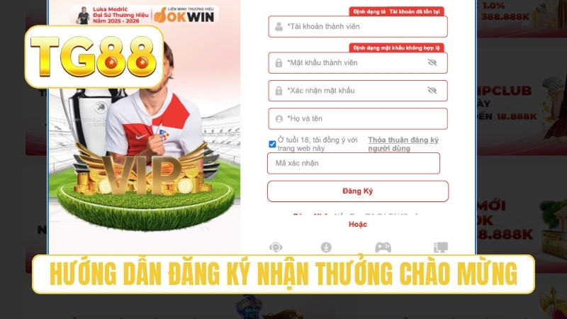 TG88 ⭐ Trang Chủ Chính Thức T11/2026 | TG88 Đăng Ký Bú 188K 23 Hướng dẫn đăng ký nhận thưởng chào mừng
